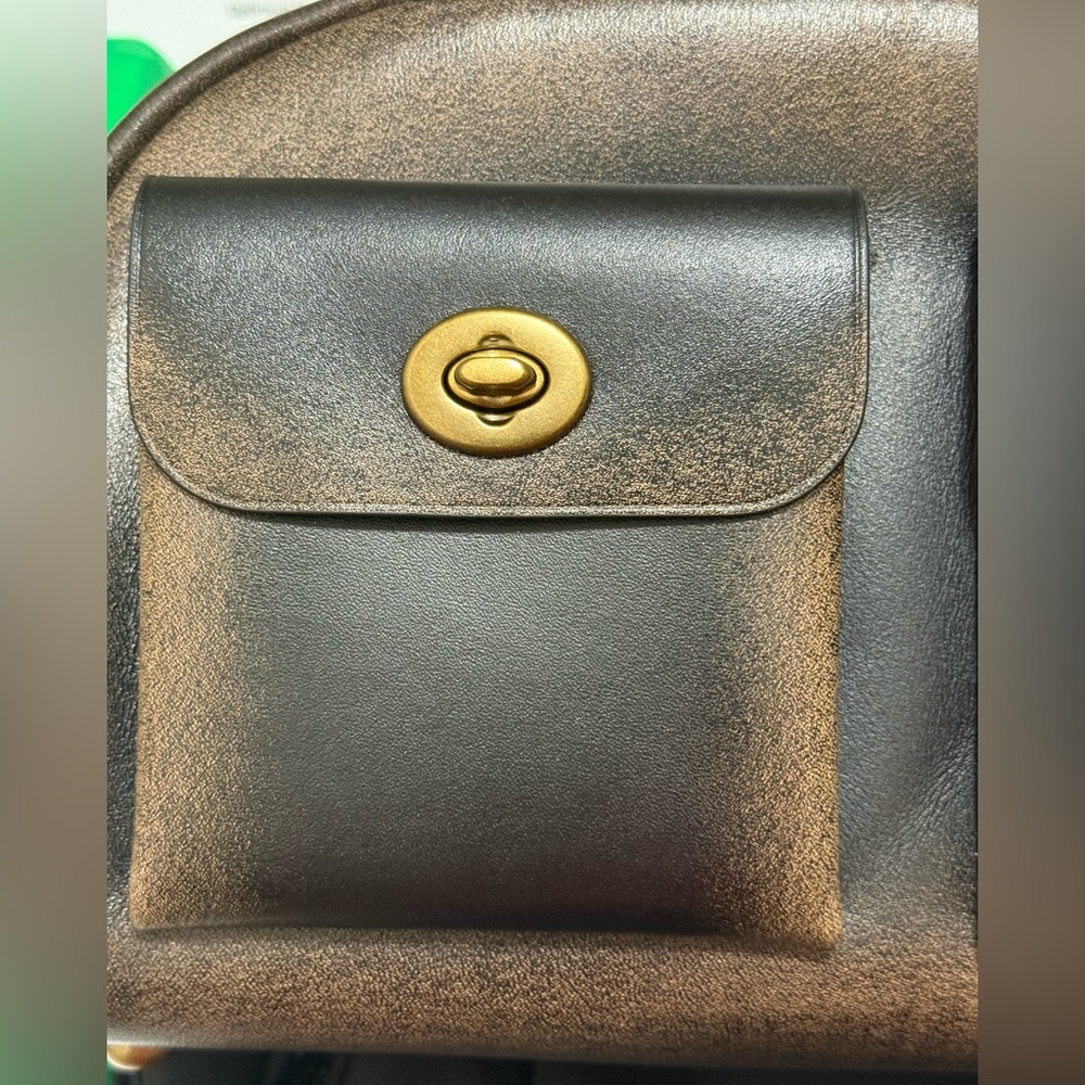 Coach Twin Turnlock Bag In Loved Leather - Picture 10 of 14